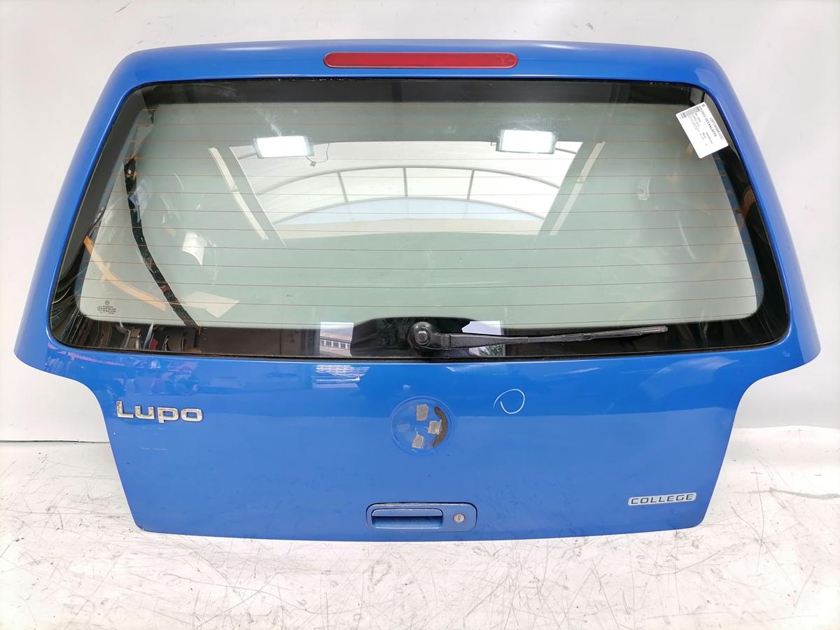 VW Lupo original Heckklappe mit Heckscheibe LW5Z Jazz Blue Bj.2000
